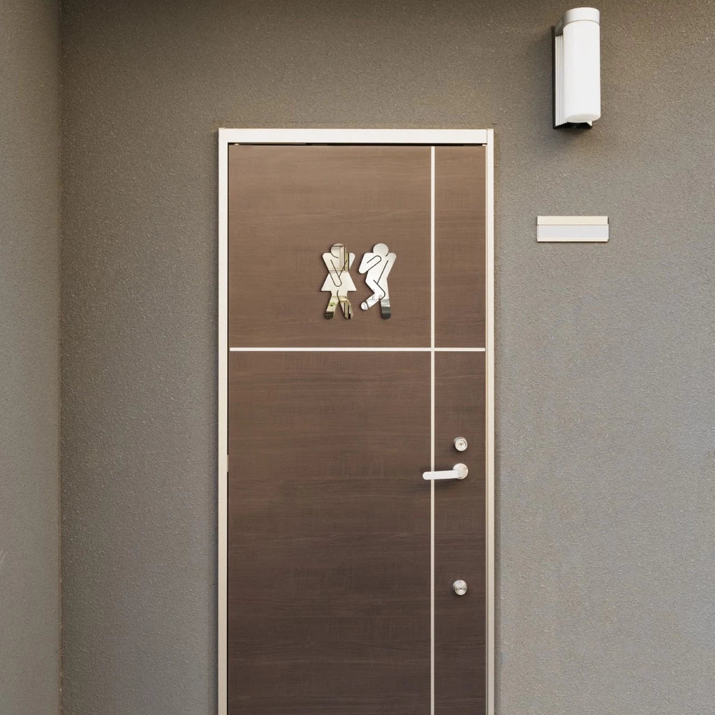 Espelho Decorativo para Sinalização Banheiro