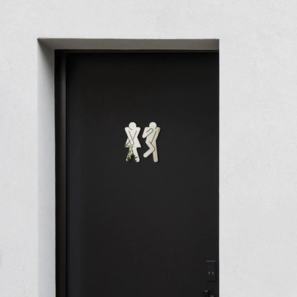 Espelho Decorativo para Sinalização Banheiro