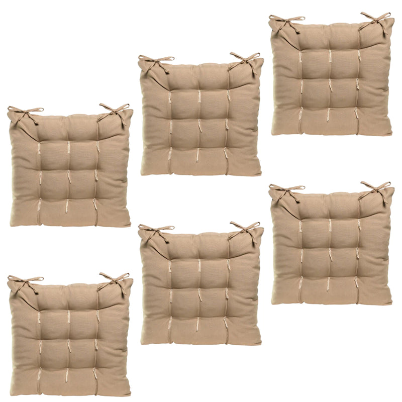 Kit Assento Futon Oxford Liso 40cmx40cm 6 Peças