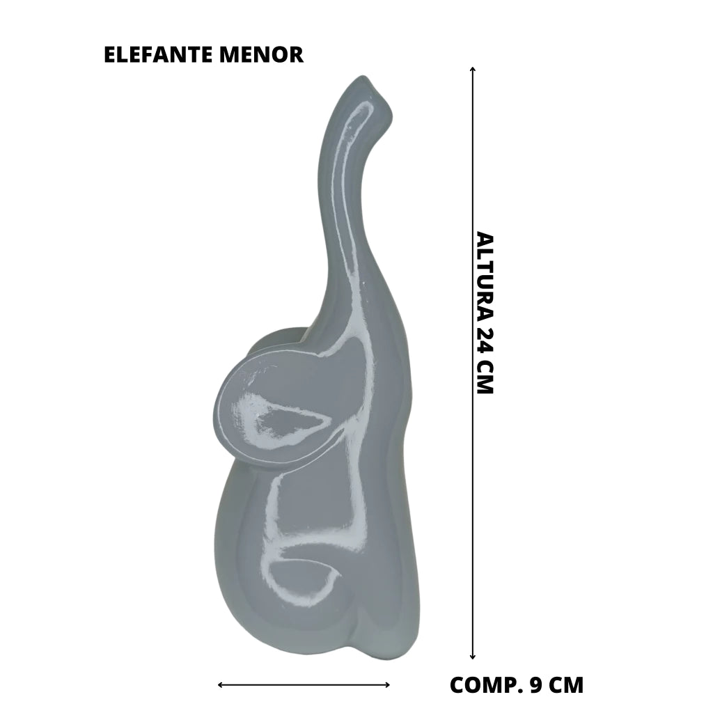 Dupla Elefantes Decorativos de Cerâmica