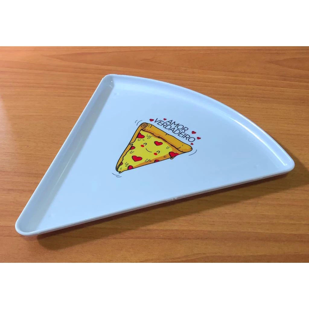 Pratos Melamina Fatia De Pizza ( Kit )