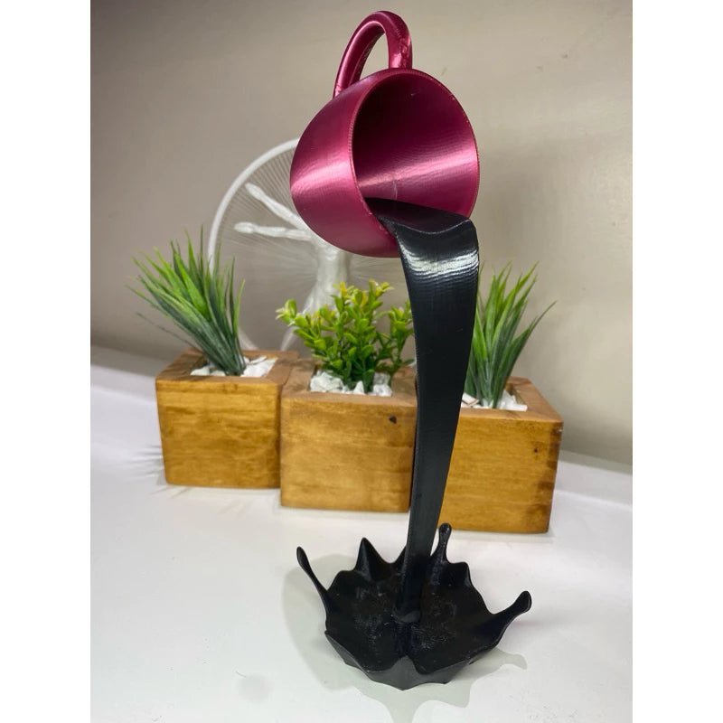 Decoração Xicara Flutuante em 3D Grande, Media e Pequena em impressao 3D