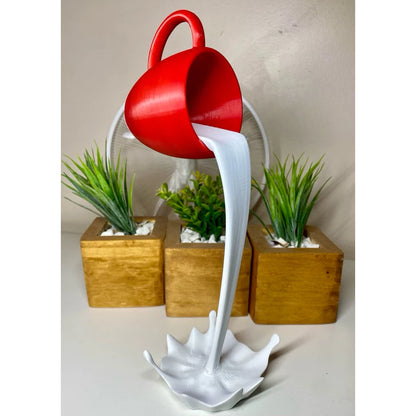 Decoração Xicara Flutuante em 3D Grande, Media e Pequena em impressao 3D