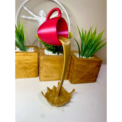 Decoração Xicara Flutuante em 3D Grande, Media e Pequena em impressao 3D