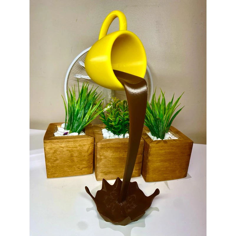 Decoração Xicara Flutuante em 3D Grande, Media e Pequena em impressao 3D