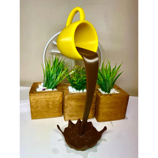 Decoração Xicara Flutuante em 3D Grande, Media e Pequena em impressao 3D