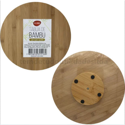 Tabua de Bambu Petisqueira com Base Giratória 360° Centro de Mesa Envio Rapido