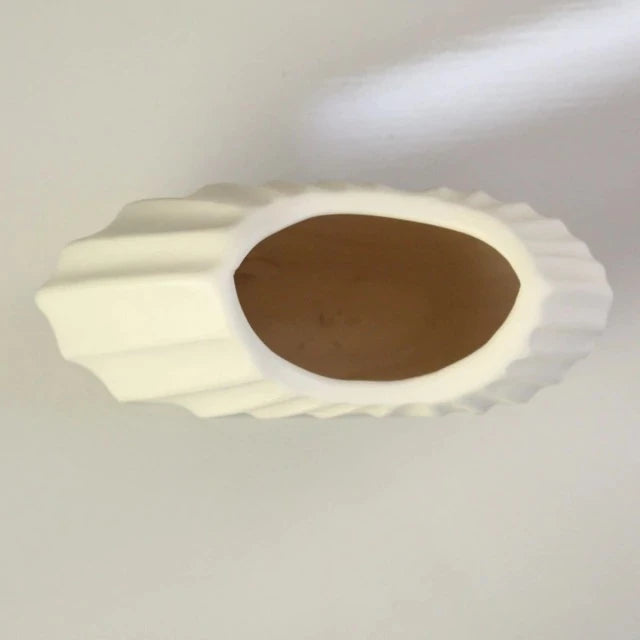 Vaso de Cerâmica Formato Concha
