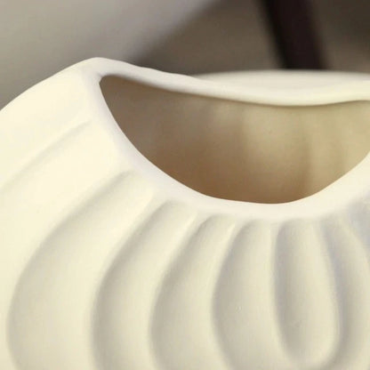 Vaso de Cerâmica Formato Concha