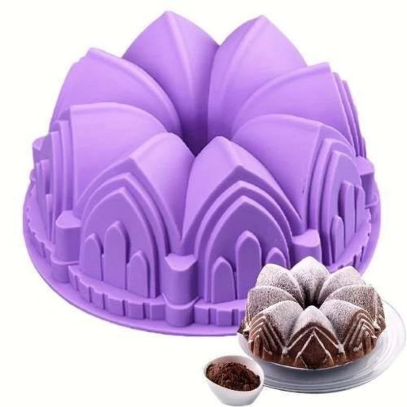Forma Castelo de Silicone Para Bolo
