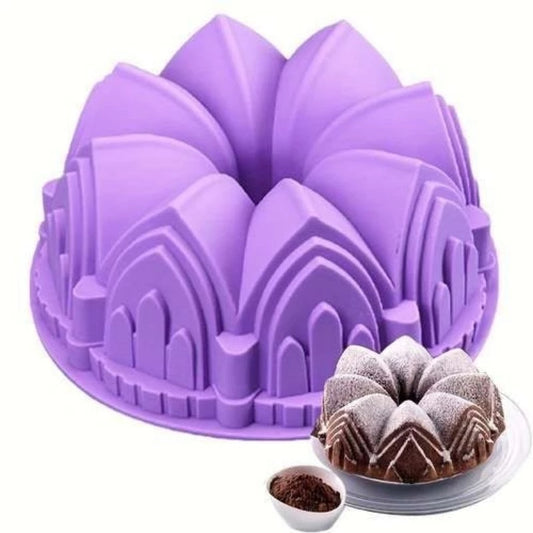 Forma Castelo de Silicone Para Bolo