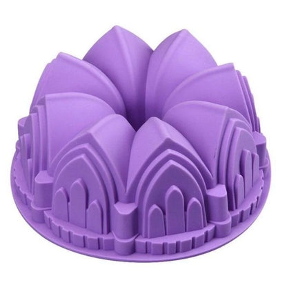 Forma Castelo de Silicone Para Bolo