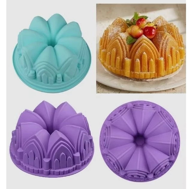 Forma Castelo de Silicone Para Bolo