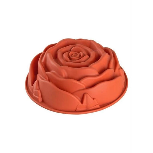 Forma para Bolo de Silicone Formato Rosa