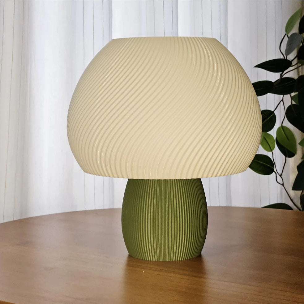 Luminária Cogumelo Ondulada