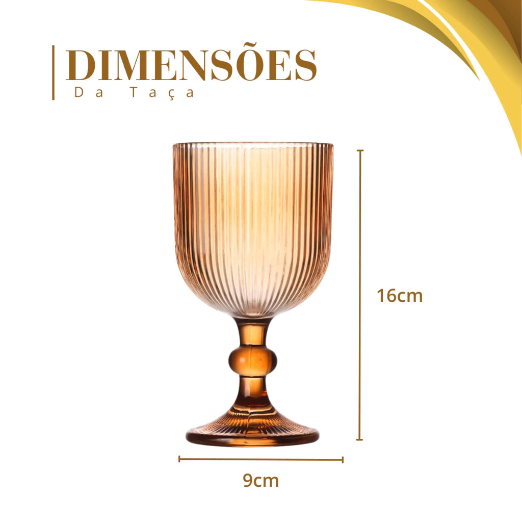Taças Caneladas Elegance