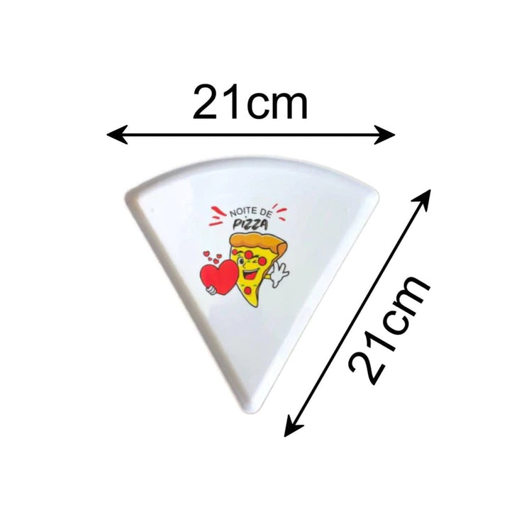 Pratos Melamina Fatia De Pizza ( Kit )