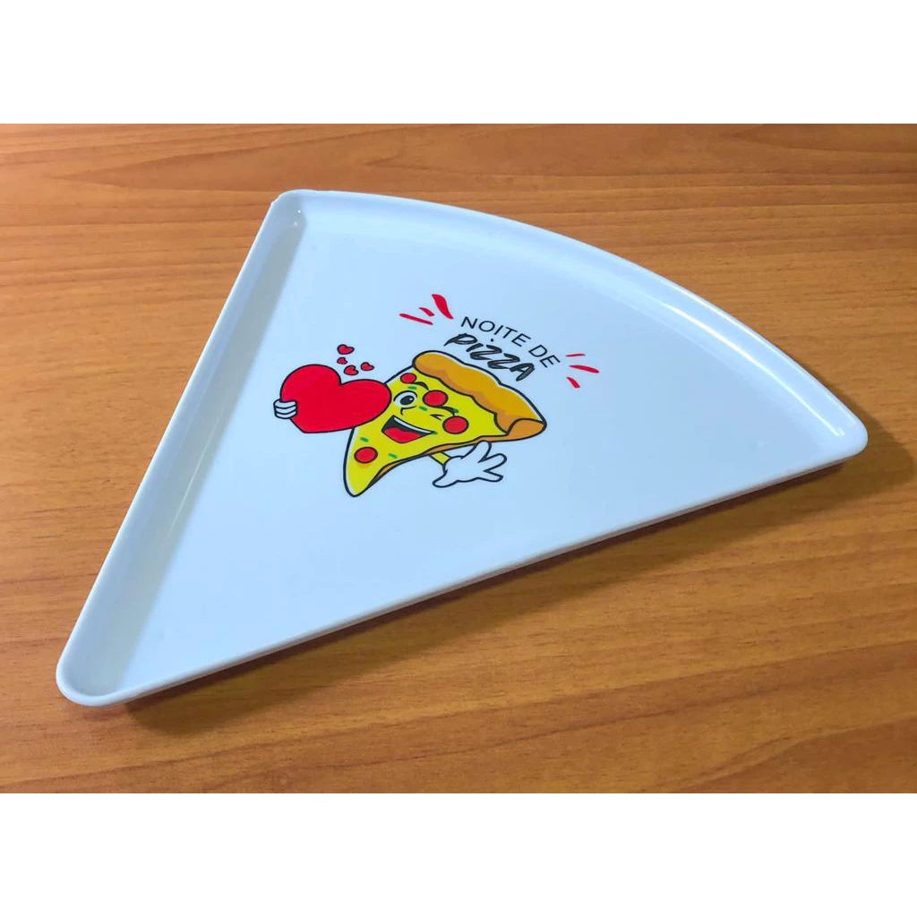 Pratos Melamina Fatia De Pizza ( Kit )