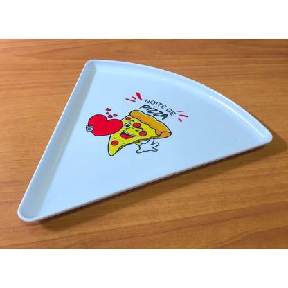 Pratos Melamina Fatia De Pizza ( Kit )