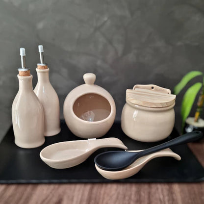 Descanso para Colher em Cerâmica Housee – Suporte para Utensílios de Cozinha