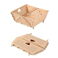 Cesta Dobrável Multiuso - Kit 3 Peças