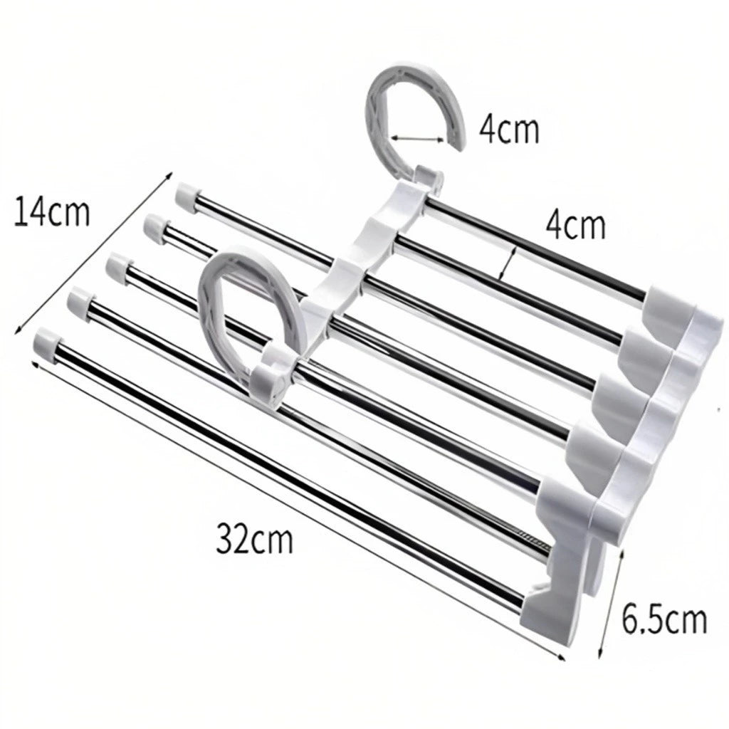 Cabide Organizador 5 em 1 Retrátil