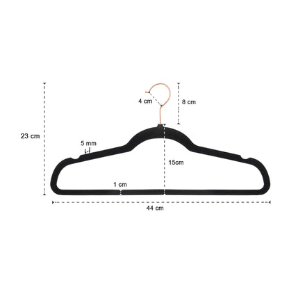 Kit 10 Cabides de Veludo Premium