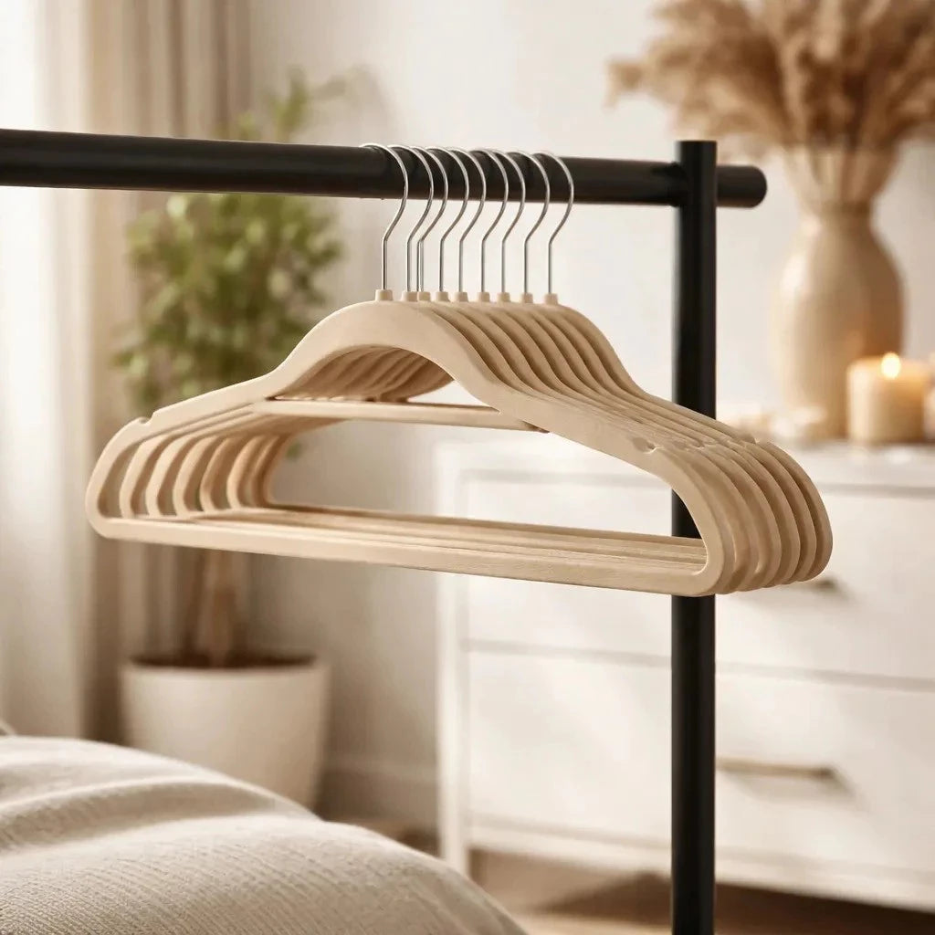 Kit 10 Cabides de Veludo Premium