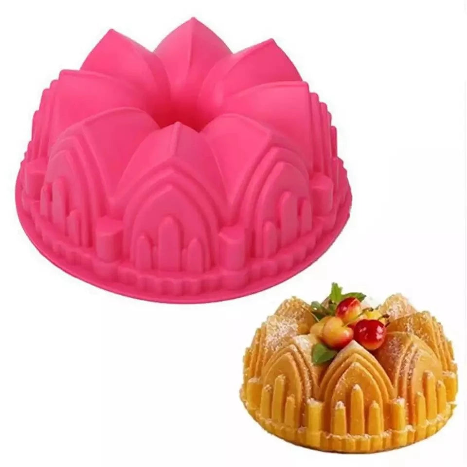 Forma Castelo de Silicone Para Bolo