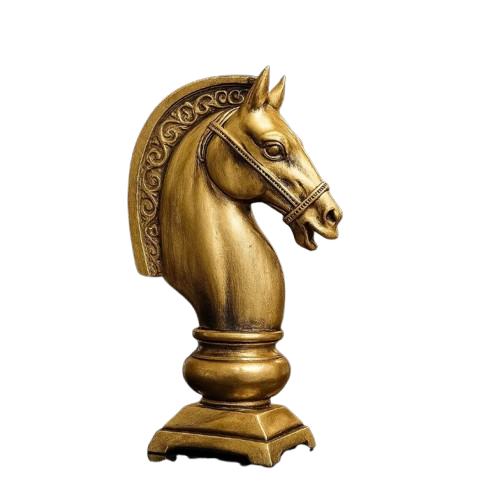 Escultura Horse Gold