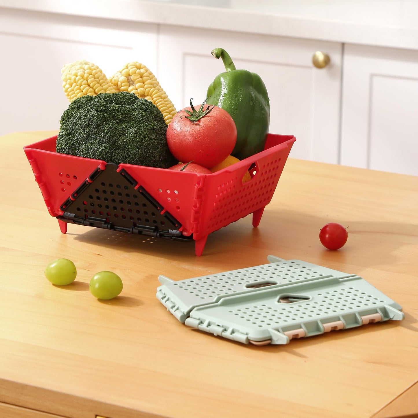 Cesta Dobrável Multiuso - Kit 3 Peças