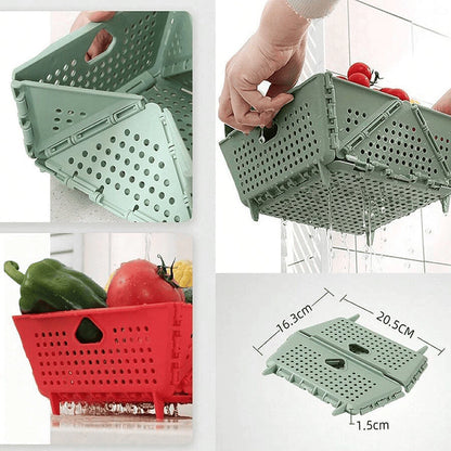 Cesta Dobrável Multiuso - Kit 3 Peças
