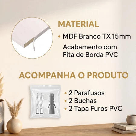 Porta Chaves Organizador Com Prateleira Decorativa