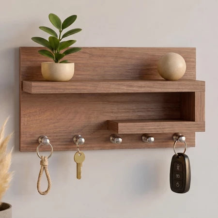 Porta Chaves Organizador Com Prateleira Decorativa