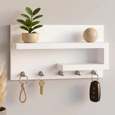 Porta Chaves Organizador Com Prateleira Decorativa