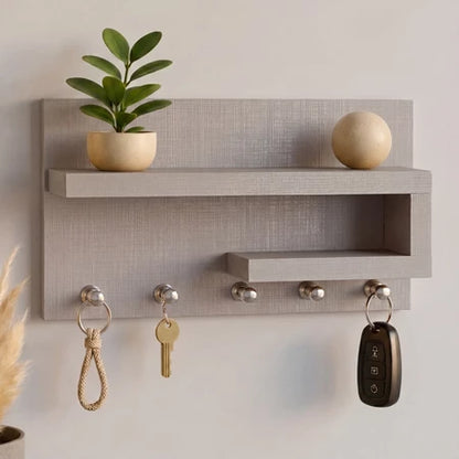 Porta Chaves Organizador Com Prateleira Decorativa