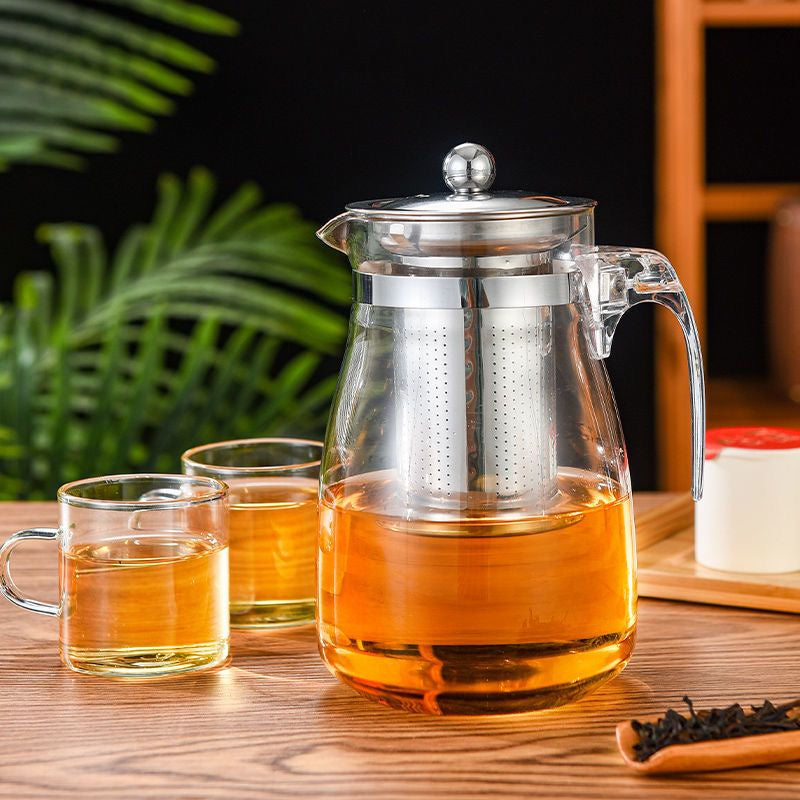 Bule de Vidro Borossilicato com Infusor 750ml – Tampa em Inox