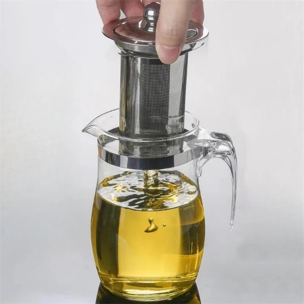 Bule de Vidro Borossilicato com Infusor 750ml – Tampa em Inox
