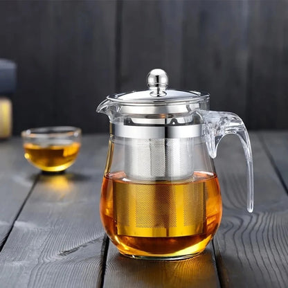 Bule de Vidro Borossilicato com Infusor 750ml – Tampa em Inox
