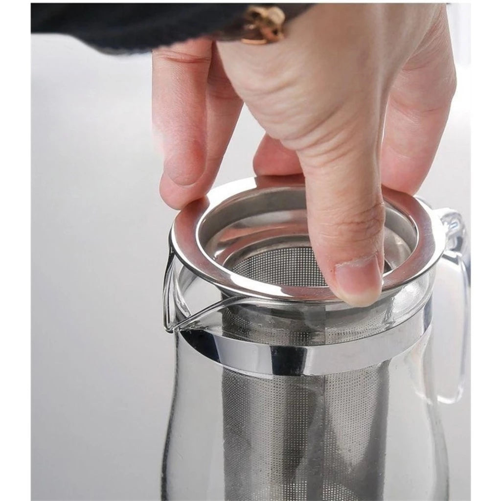 Bule de Vidro Borossilicato com Infusor 750ml – Tampa em Inox