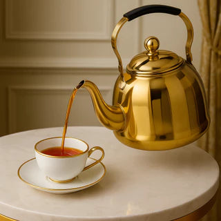Chaleira com Infusor Gold Housee
