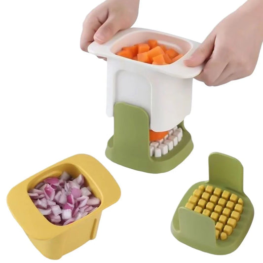 Cortador Fatiador de Legumes com Lâminas de Aço Inoxidável – Multiuso