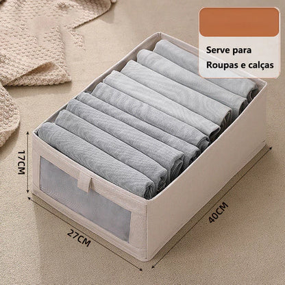 Organizador Retangular de Guarda-Roupa Dobrável Multiuso