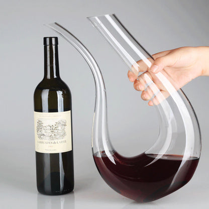 Decanter Premium para Vinho em Vidro Cristalino – Design Escultural para Oxigenação e Serviço Elegante