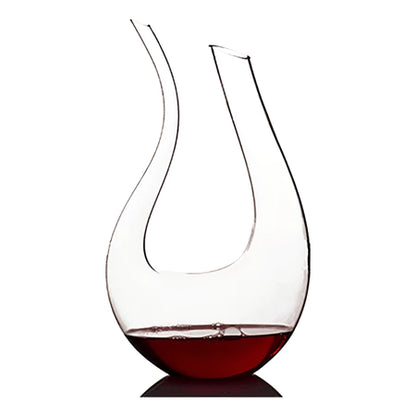 Decanter Premium para Vinho em Vidro Cristalino – Design Escultural para Oxigenação e Serviço Elegante