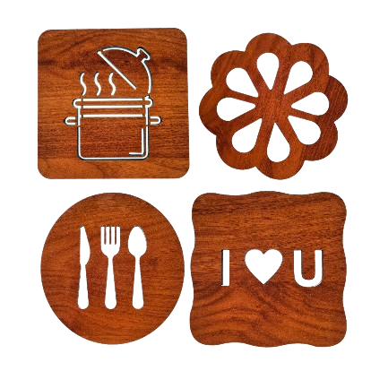 Descansos de Panela em MDF - (Kit)