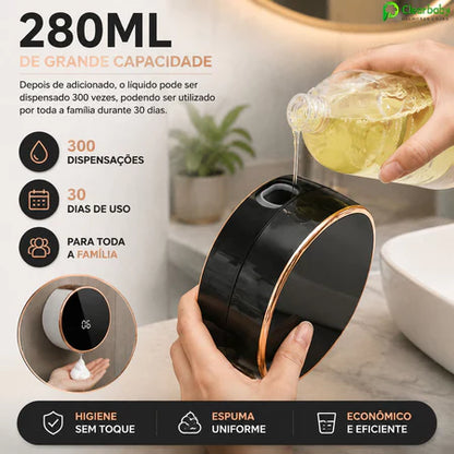 Dispenser Automático de Sabonete com Sensor – Parede 280ml