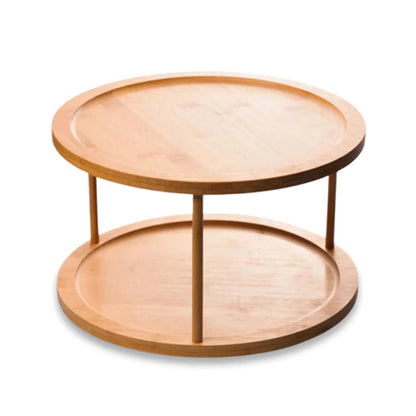 Organizador Giratório Duplo Bambu
