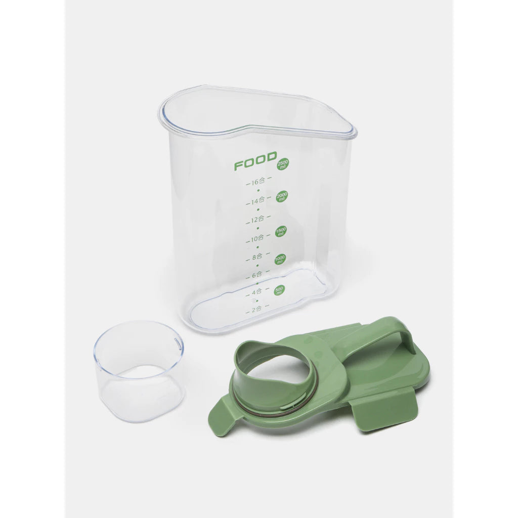 Kit 2 Potes Herméticos 2,8L com Tampa Dosadora e Copo Medidor – Organizador para Grãos, Cereais e Mantimentos