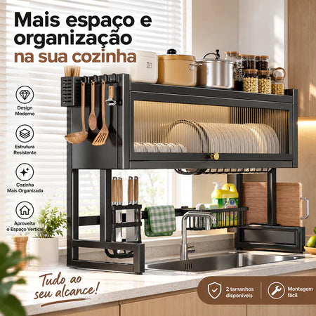 Armário Suspenso Organizador de Louças – Proteção, Praticidade e Mais Espaço na Cozinha